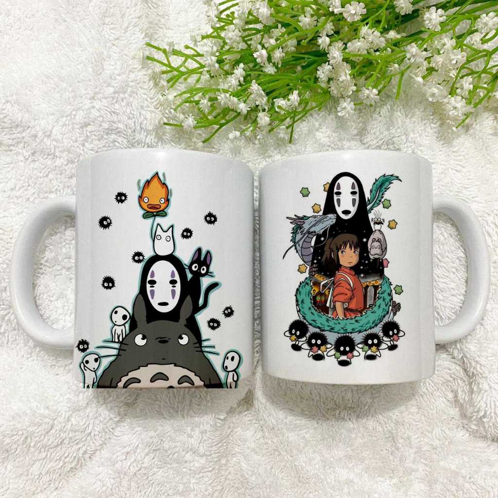 Caneca Studio Ghibli Anime em Oferta na Shopee