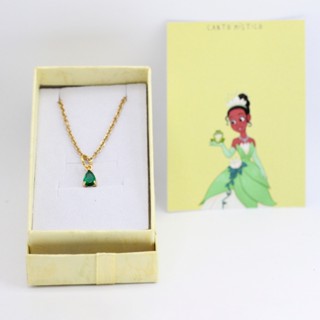 Colar A Princesa e o Sapo + Caixinha Presente Namoro Aço Inox Colar Princesas Tiana em Oferta na Shopee
