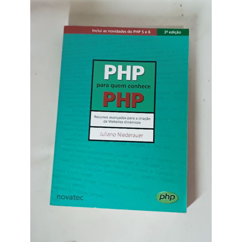 Livro de 2008 PHP para quem Conhece PHP Colecionável leia a descrição