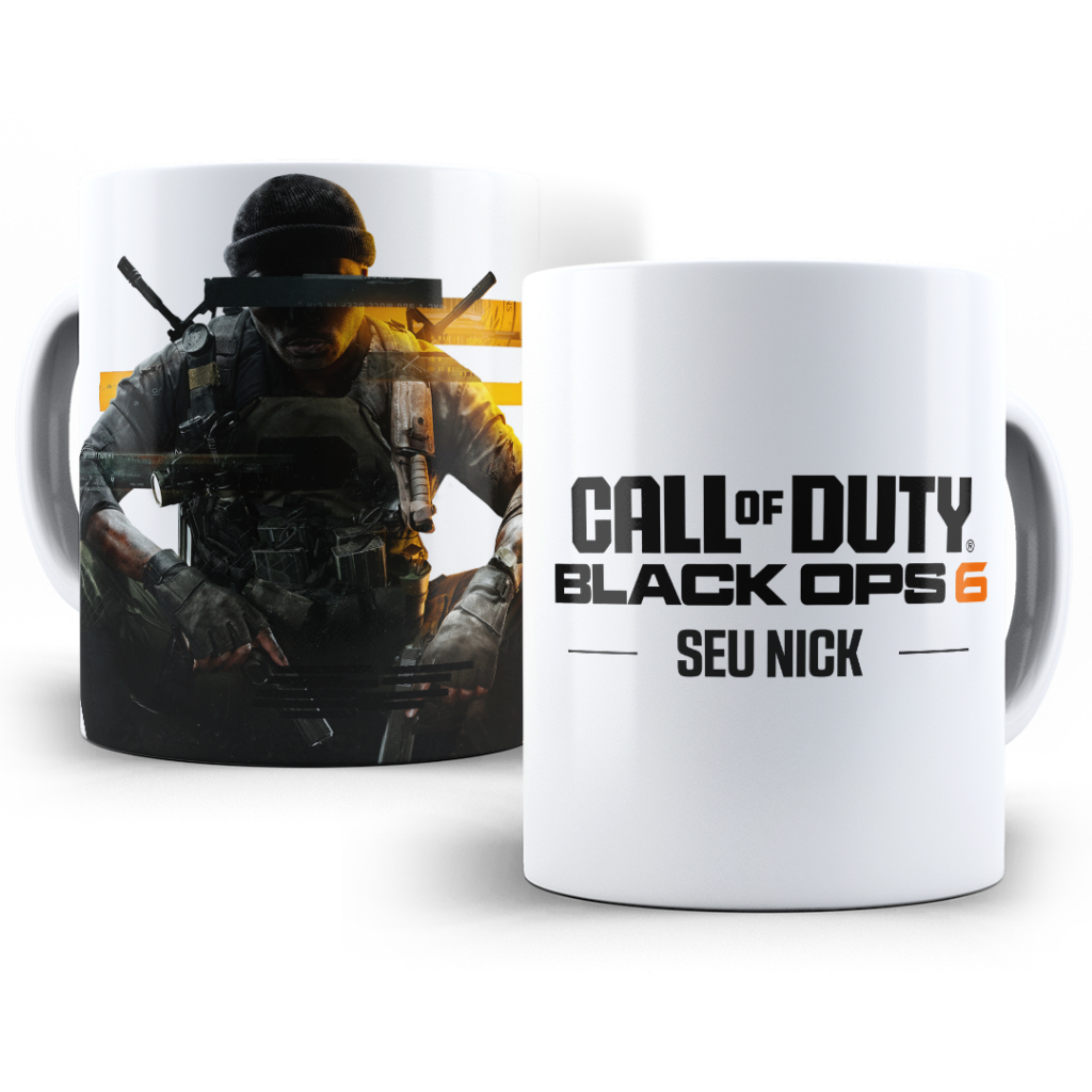 Caneca Cod Black Ops 6 (Call of Duty: Black Ops 6) com nome personalizado