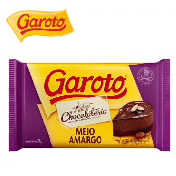 Chocolate Garoto Meio Amargo 2.1 KG em Oferta na Shopee