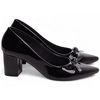 Sapato Preto Feminino Scarpin Preto Salto Alto Confortável Bico Fino