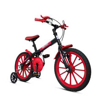 Bicicleta Infantil Aro 16 Ravok Meninos e Meninas com Rodinhas 3 a 7 Anos