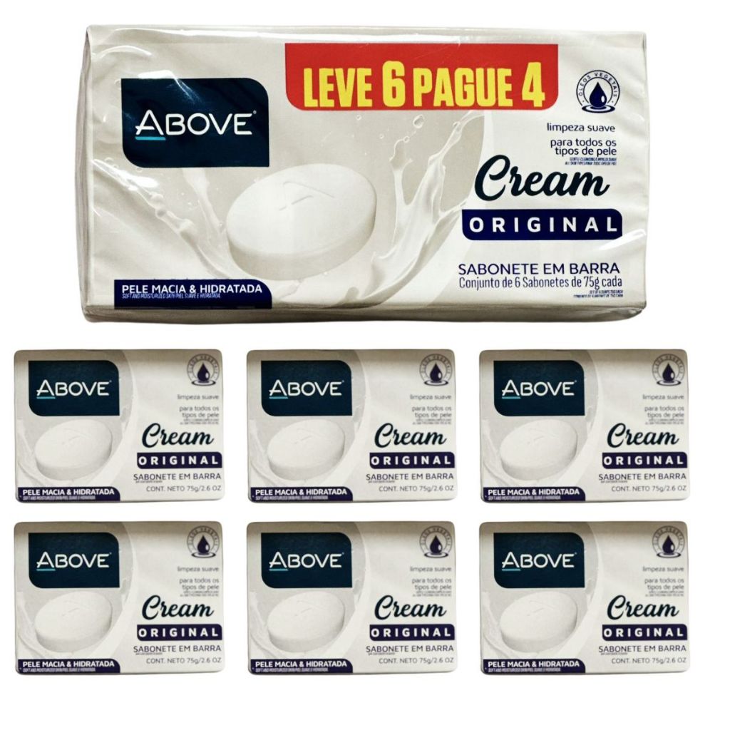 Above Cream -Extreme - Sabonete em Barra - Leve 6 Pague 4 (75g cada) Modelos