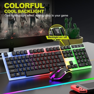 kit teclado e mouse gamer mouse teclado Teclado Semi Mecânico + Mouse Gamer 3200dpi Rgb Led -H8 em Oferta na Shopee