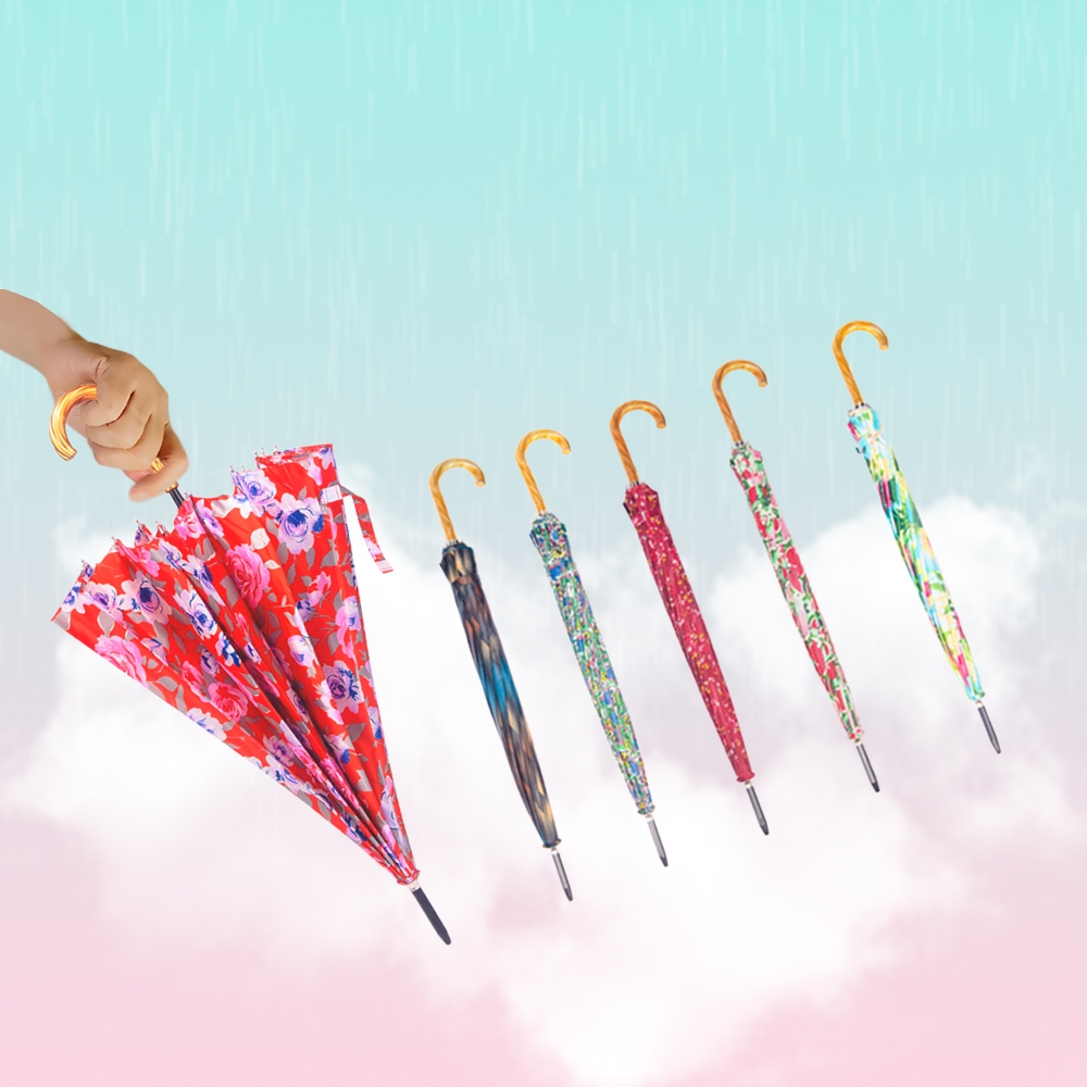 Guarda Chuva Semi-automático 16 Varetas Sombrinha Feminina G5088-16G-SKU