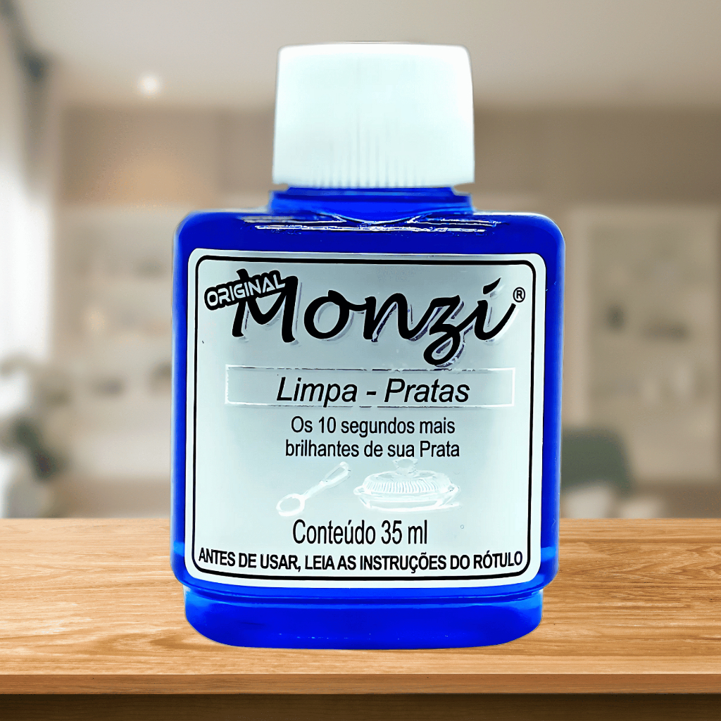 Limpa Prata Monzi 35ml Original - Limpa instantaneamente Conserva em Oferta na Shopee