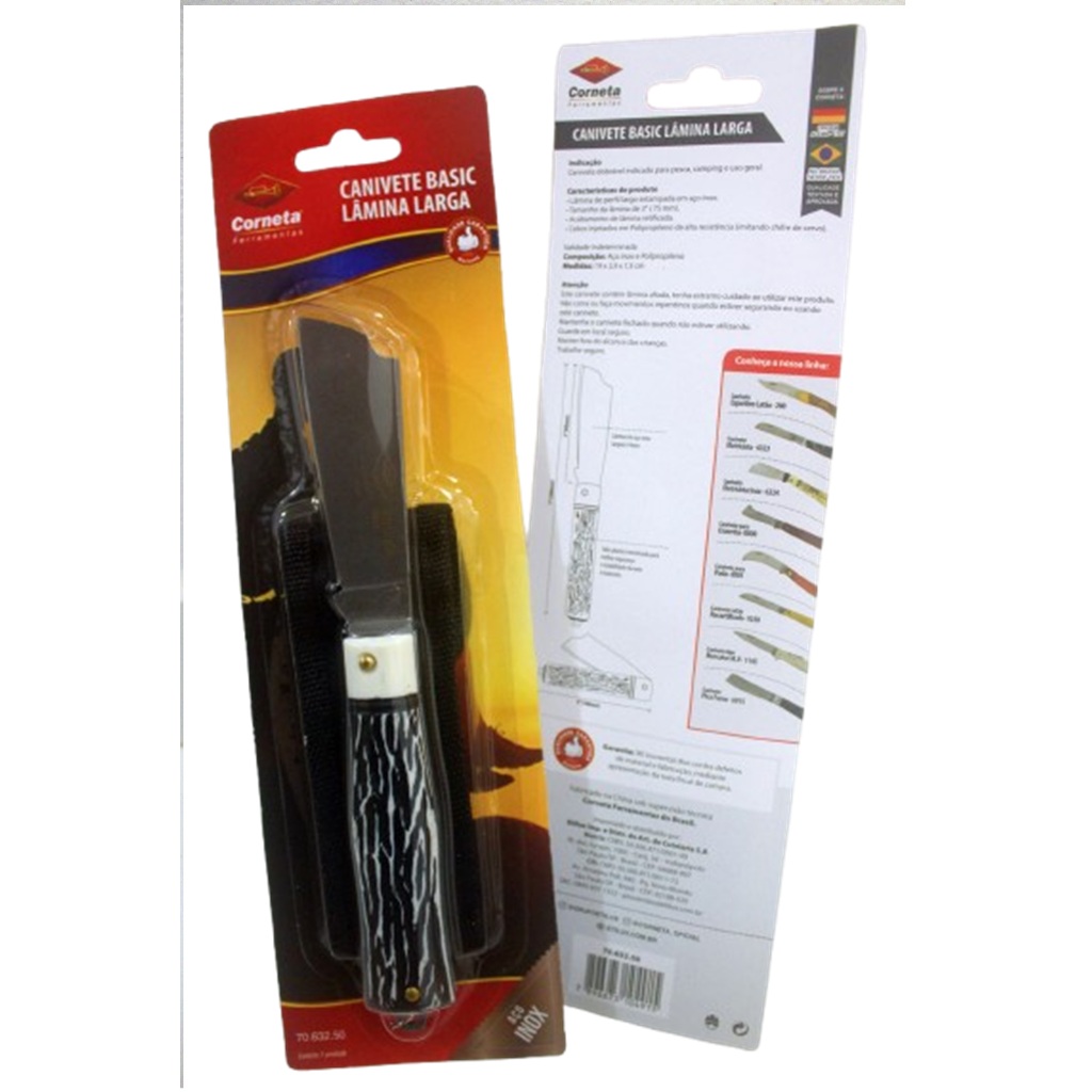Canivete De Pesca Para Camping Oferta Inox Com Capa Barato