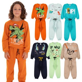 Kit Sortido 10 Peças de Roupas Masculino Infantil Inverno – 5 blusas casacos + 5 calças de 1 ao 10 em Oferta na Shopee