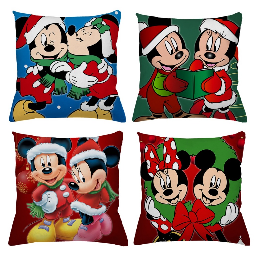 Kit 4 Capas Natalinas  Papai noel Decoração Luxo Casa Sofá