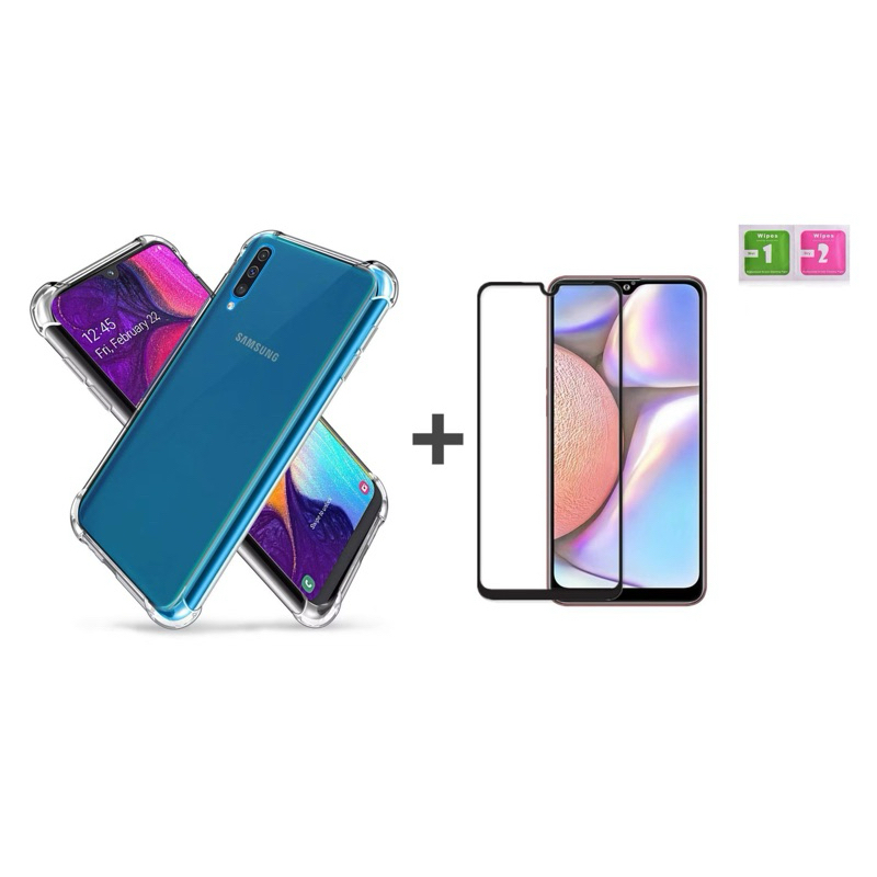 Capinha Samsung A30S / A50 / A70 / A20S Anti Impacto Transparente + película Vrido 3D / 9D em Oferta na Shopee