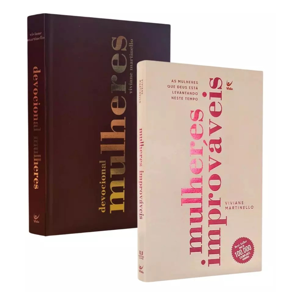 Kit Devocional Mulheres + Mulheres Improváveis Viviane Martinello - Books & Magazines
