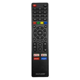 Controle Remoto para TV LED Multilaser Smart com Netflix / TL011 /  TL012 / TL014 / TL015 - 9147 em Oferta na Shopee