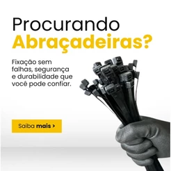 Kit 100pçs Abraçadeira Nylon 7,6x400mm 7,6x500mm Proteção UV Enforca Gato Lingua de Sogra hellerman