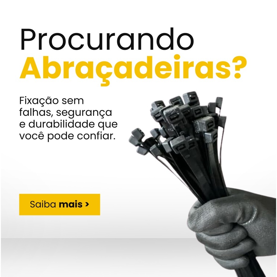 Kit 500pçs Abraçadeira Nylon 2,5x150mm Preta Enforca Gato Lingua de Sogra hellerman Agricultura