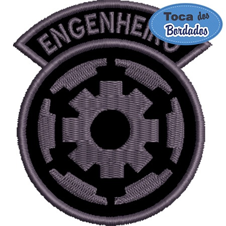 Patch Bordado Brevê Engenheiro 8x7 cm Cód.5502