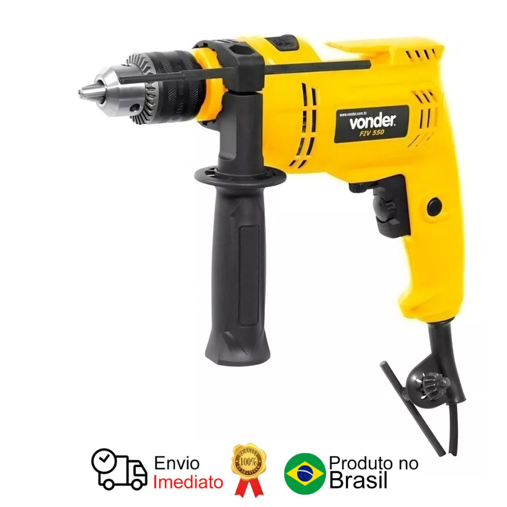 Furadeira Impacto 1/2' Fiv 550N 220 V Vonder