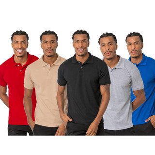 Camisa polo masculina lisa pique alta qualidade premium varias cores camiseta masculina em Oferta na Shopee