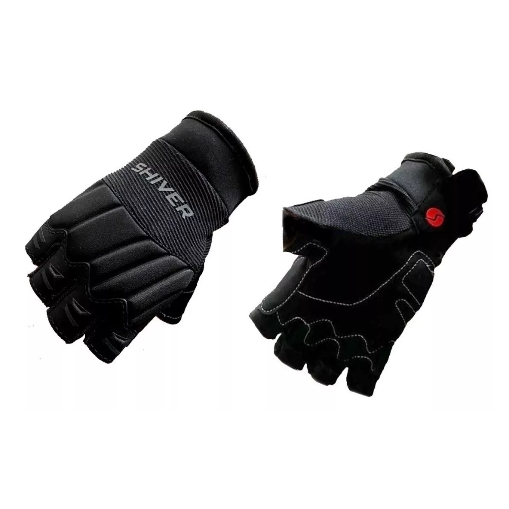 LUVAS MEIO DEDO PARA MOTO MOTOCICLISTA CICLISMO BIKE BICICLETA ROCKET PRETO