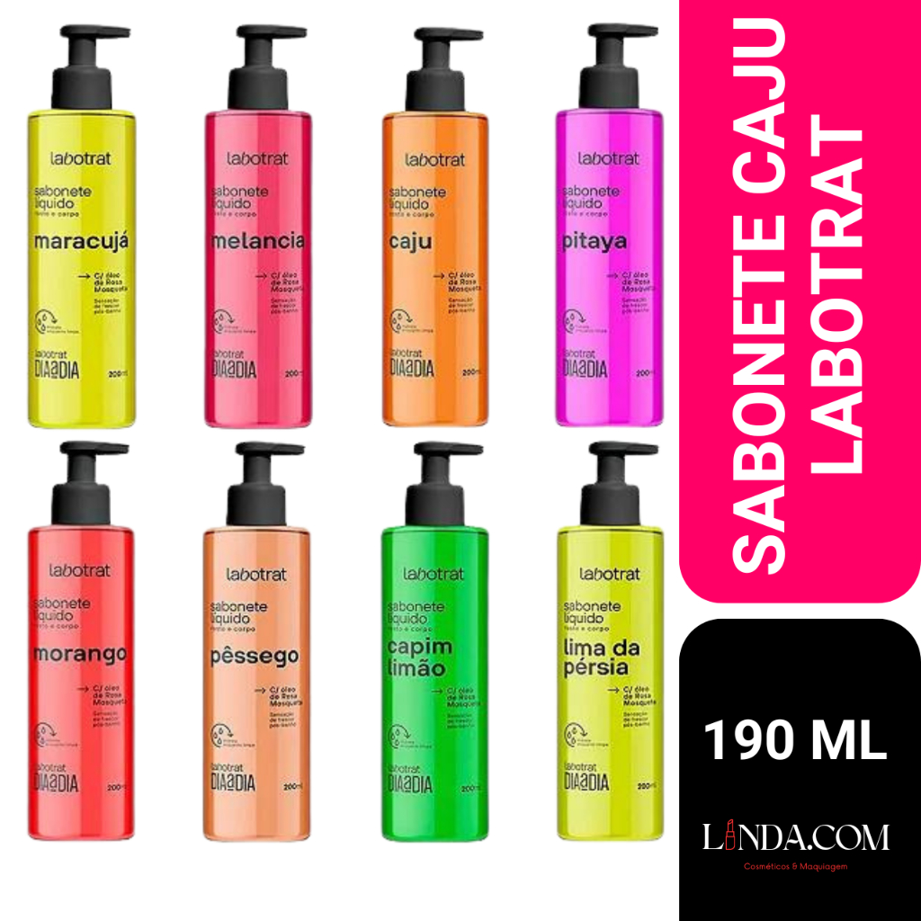 SABONETE FACIAL E CORPORAL LÍQUIDO LABOTRAT 190ML