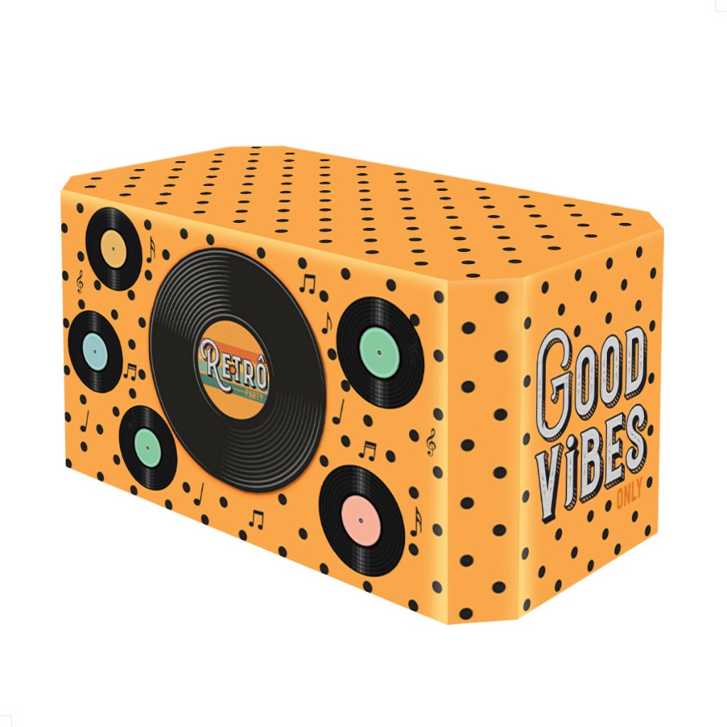 Capa Decoração De Mesa Anos 80 Festa Em Tecido Veste Fácil em Oferta na Shopee