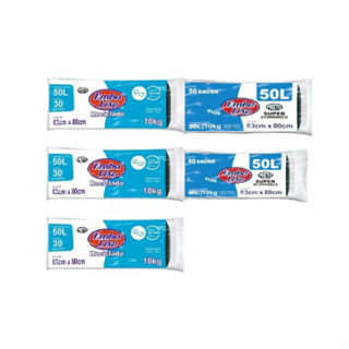 Leve 5 pacotes de Saco para Lixo de 50 Lts direto da Fábrica! em Oferta na Shopee