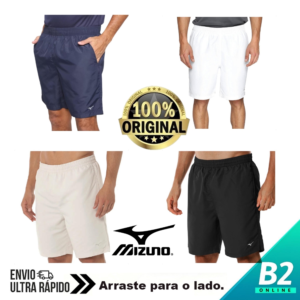 Bermuda Mizuno Rip Stop Masculina 100% Original Com Nota Fiscal e Garantia em Oferta na Shopee