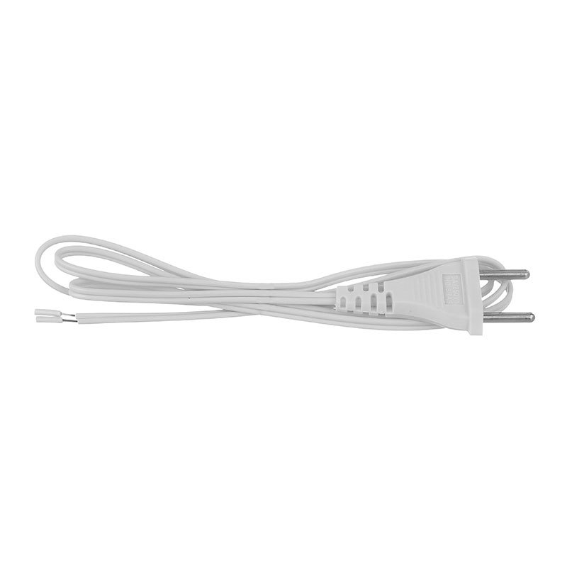 Cordão Fio Rabicho Paralelo 2x0,50 Plug 2p Para Abajur Unidade Branco Preto 110v/220v Para Montagem de Pendentes