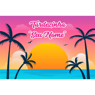 Painel Festa Tardezinha em Lona Personalizado em Oferta na Shopee