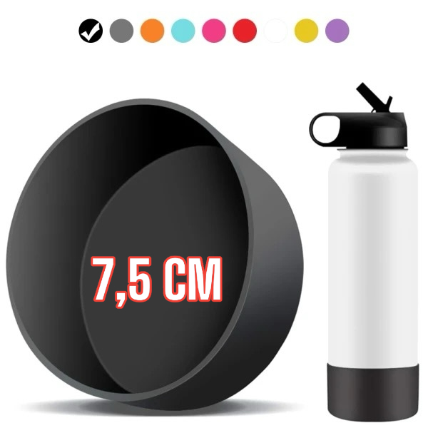 Base Protetora Capa de Silicone para Garrafa Térmica - 7,5cm - Compatível com nossas garrafas de 350ml e 550ml em Oferta na Shopee