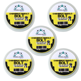 5 Potes Chumbinhos Bolt Diabolô 5,5mm 500 Unidades Precisão em Oferta na Shopee