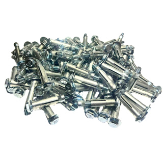 Kit 50 unidades Chumbador Parabolt bucha parafuso 1/4 por 2 polegadas em Oferta na Shopee