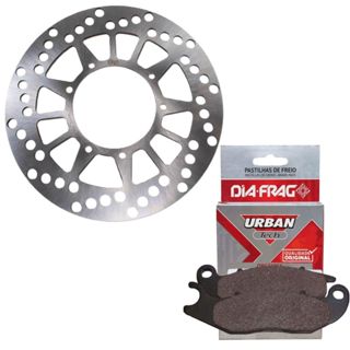 Disco de Freio Dianteiro Crosser 150 Sem Abs 2014 A 2017 + Pastilhas Diafrag em Oferta na Shopee