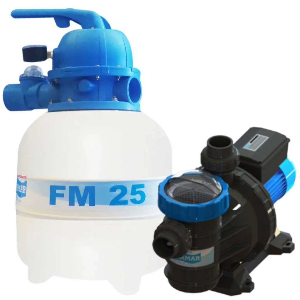 Filtro Para Piscina Até 19 Mil Litros + Bomba 1/4cv Sodramar em Oferta na Shopee