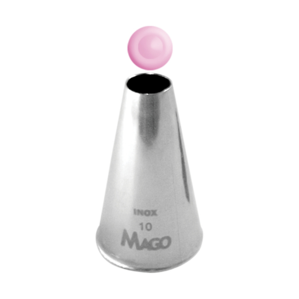 Bico de Confeitar Inox Pequeno Perlê Mod.10 Mago em Oferta na Shopee