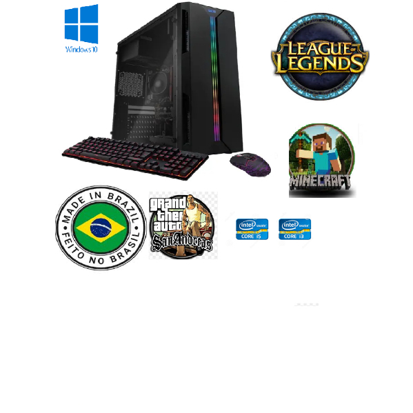 cpu gamer i3 barato 8g ssd120g+hg500g otimo pra casa escritorios jogo cs mine LOL Roblox gt5 offline