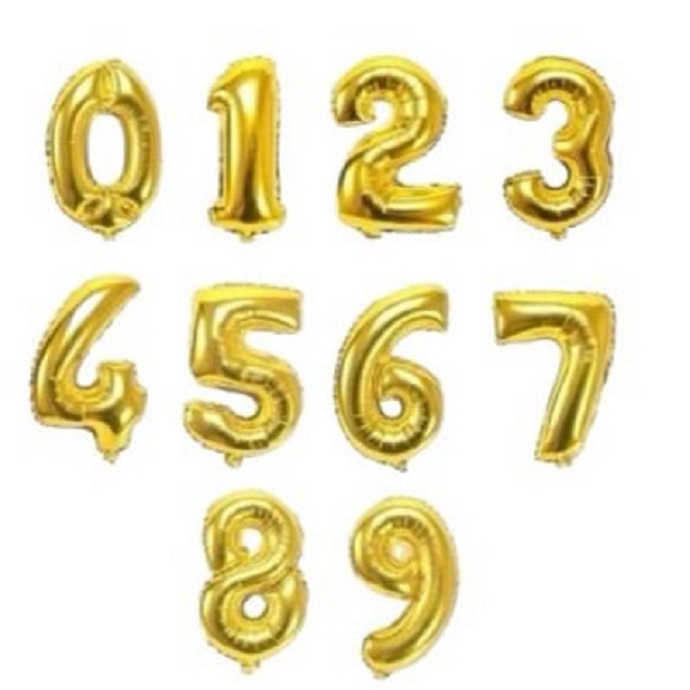 KIT C/ 2 Balão metalizado diversas cores número 70cm aniversário festa cor DOURADO ( LER DESCRIÇÃO ) em Oferta na Shopee