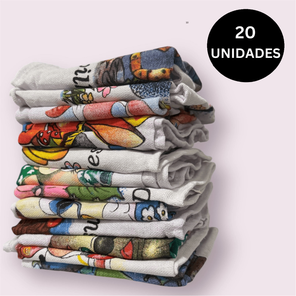 Kit com 20 jogo de pano de prato