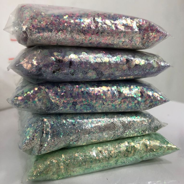 PACOTINHO 50g De Glitter Para Unhas **ENVIO ALEATÓRIO** Decoração Corpo Rosto Fantasia Nail Design