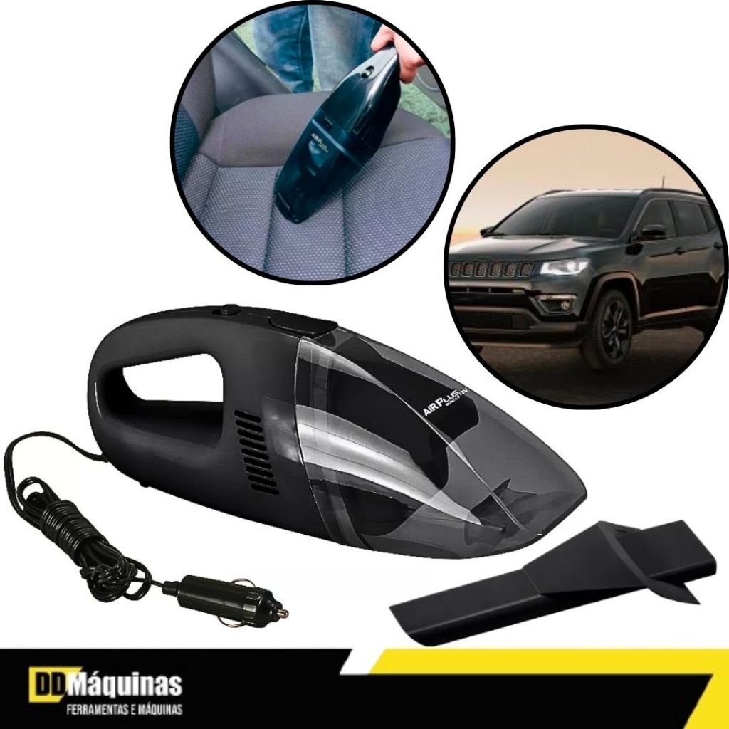 Aspirador de Pó Portátil Air Plus Para Carros 12 Volts - SCHULZ