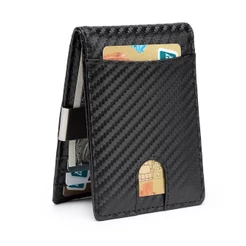 Carteira Masculina P.U Clip Para Cédula Porta Cartões