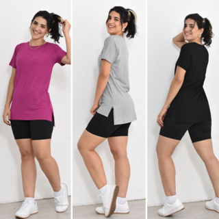 Kit 3 Blusas Sobre Legging Para Academia Cobre Bumbum em Oferta na Shopee
