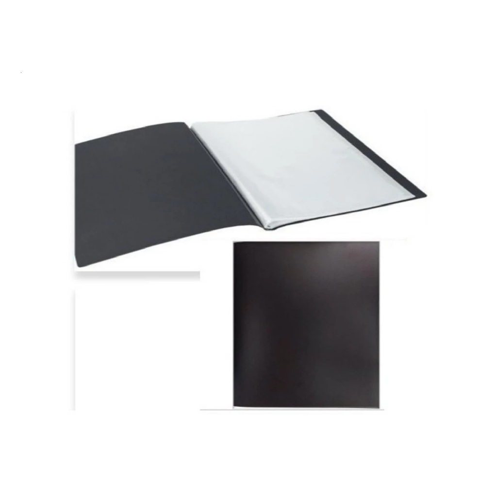 Pasta Catalogo A3 Expor Desenhos  Preta 40 Envelope Plasticos em Oferta na Shopee