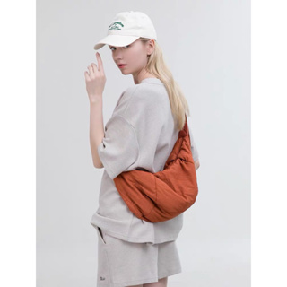 (352) Bolsa crossbody, meia-lua GG Hobo com zíper simples, bolsa crossbody de lona leve, bolsa de ombro fashion casual em Oferta na Shopee