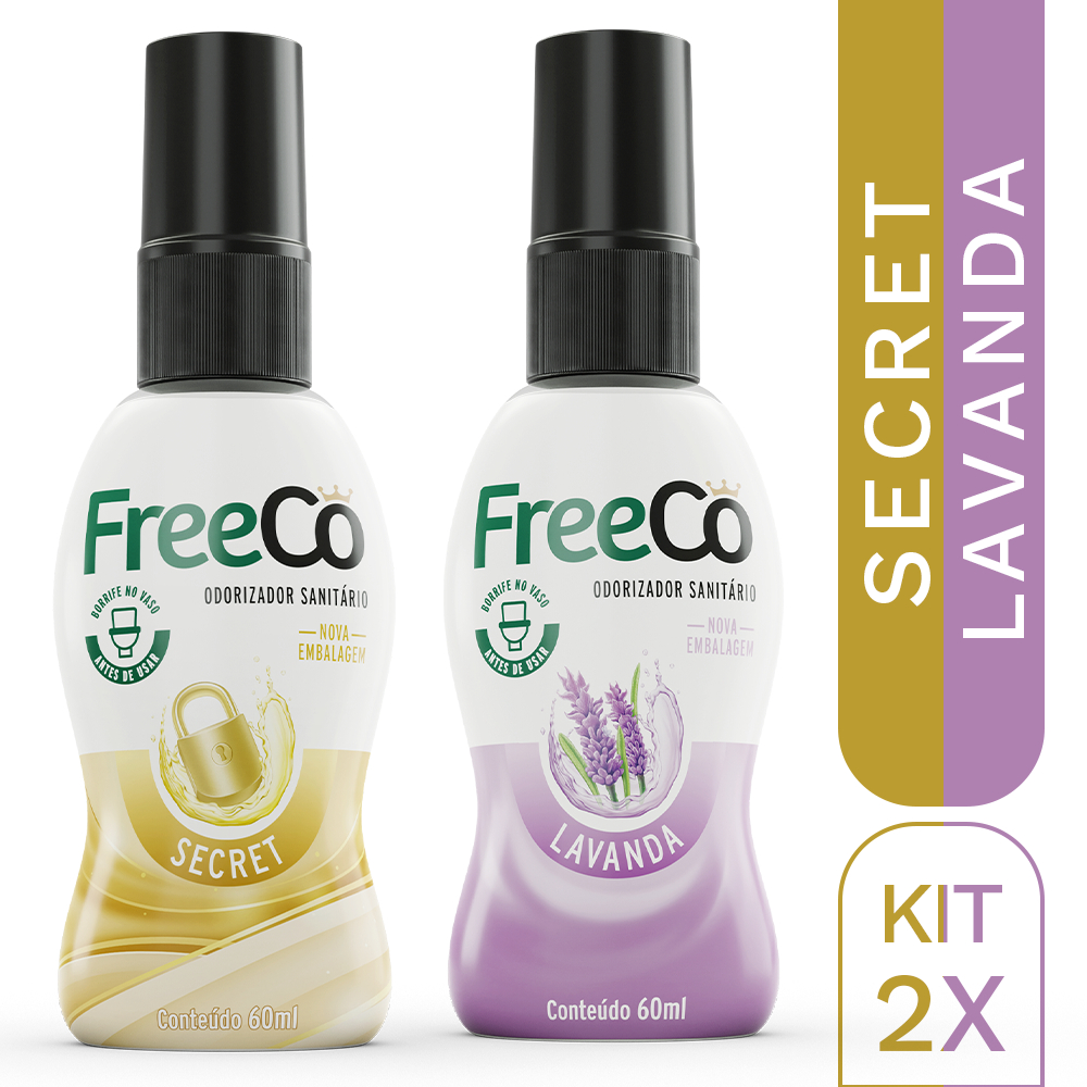 FreeCô Lavanda + Secret 60ml - Kit com 2 em Oferta na Shopee