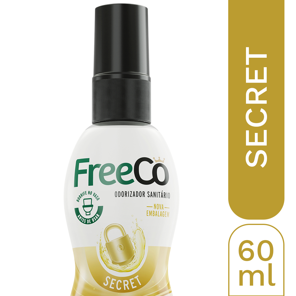Bloqueador De Odores Sanitários - FreeCô Secret 60ml em Oferta na Shopee