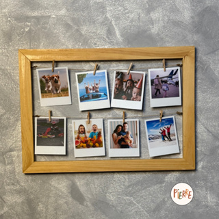 Quadro Varal com 08 fotos em Oferta na Shopee