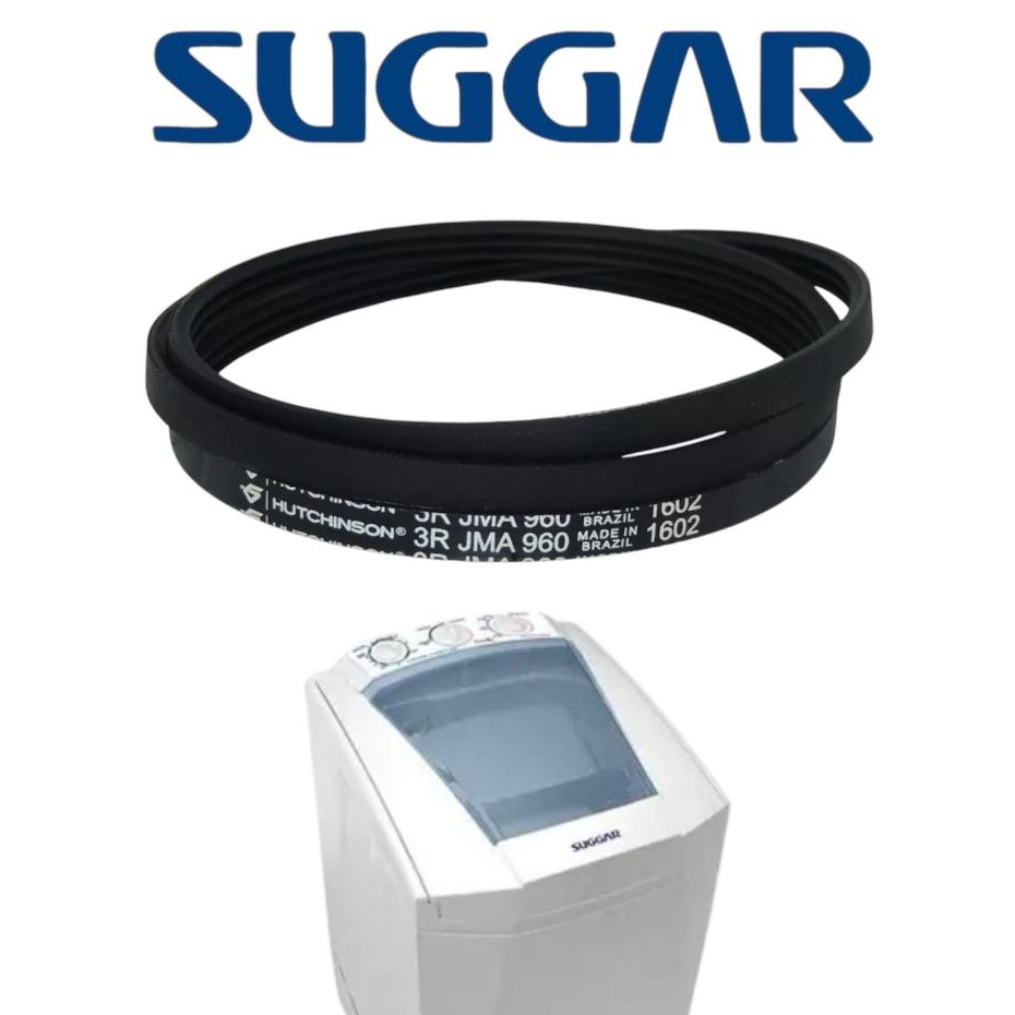 Correia Lavadora Suggar Viva Max 6.0kg 3R JMA960 / 3 PJE960