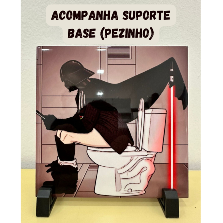 Azulejo Quadro Decorativo Star Wars  - Darth Vader Banheiro 15x15cm