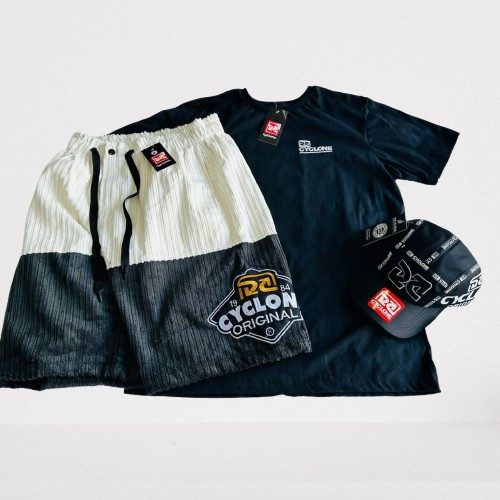 Bermuda Da Cyclone Veludo Mandrake Chave + Camiseta e Boné